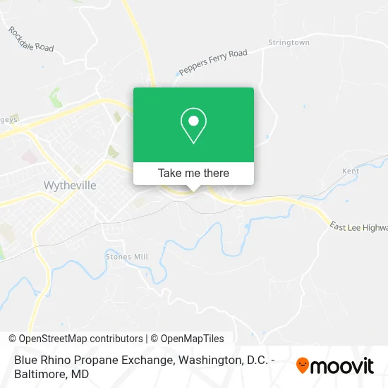 Blue Rhino Propane Exchange map