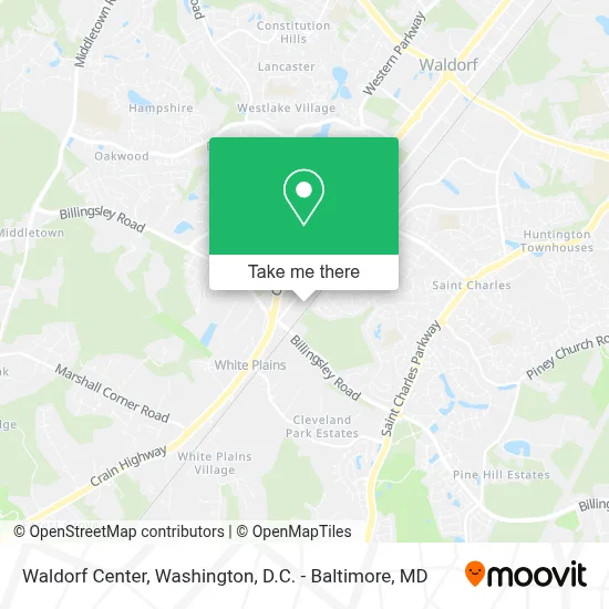Waldorf Center map