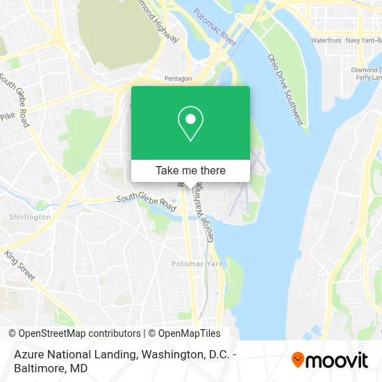 Azure National Landing map