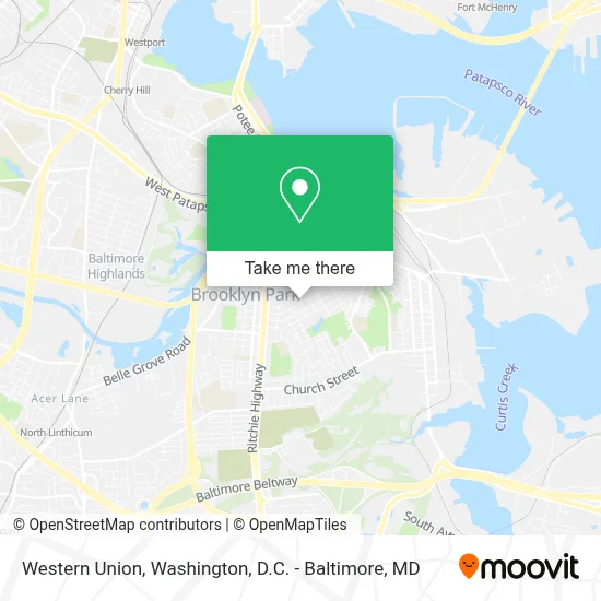 Western Union map