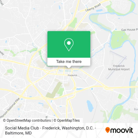 Social Media Club - Frederick map