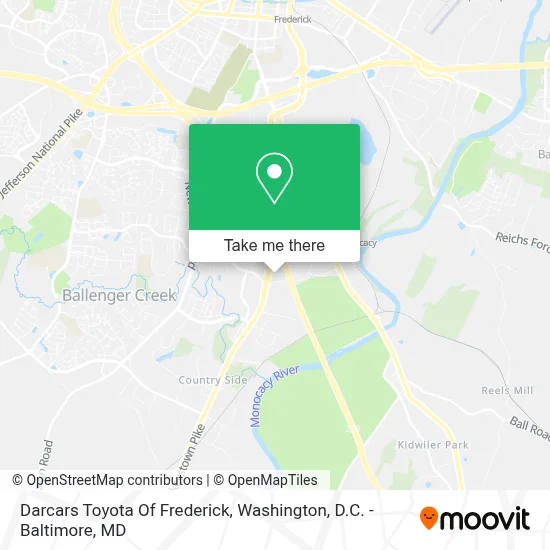 Darcars Toyota Of Frederick map