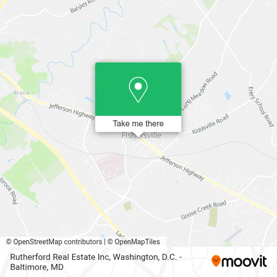 Rutherford Real Estate Inc map