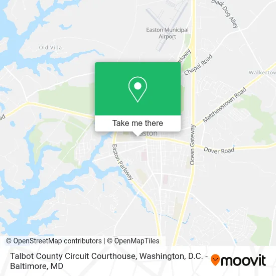 Talbot County Circuit Courthouse map