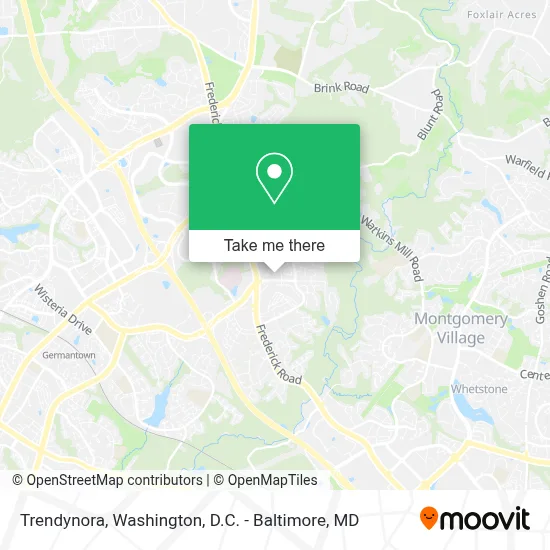 Trendynora map