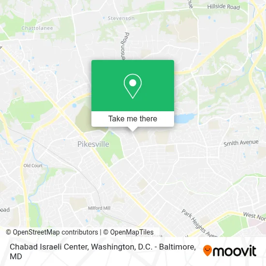 Chabad Israeli Center map