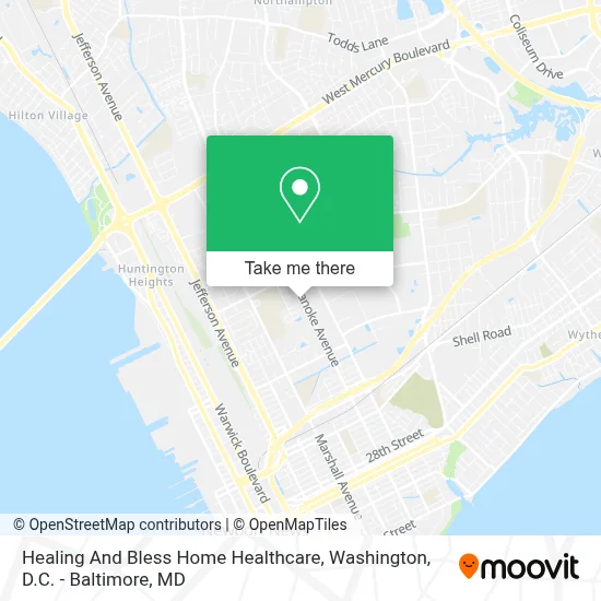 Healing And Bless Home Healthcare map