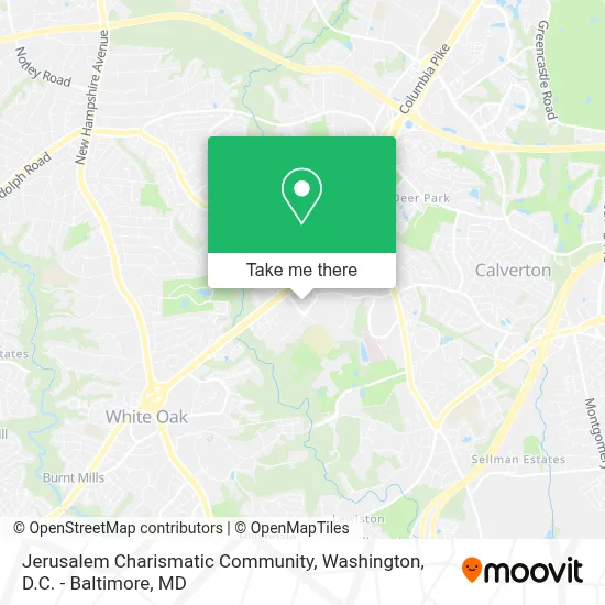 Jerusalem Charismatic Community map
