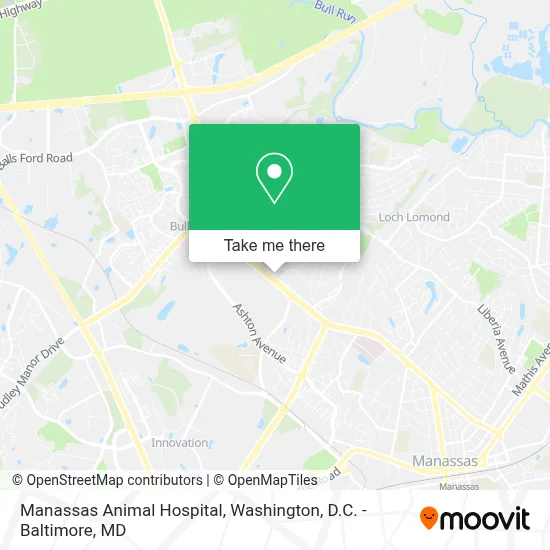 Manassas Animal Hospital map