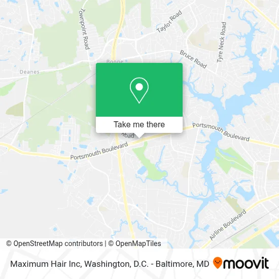 Maximum Hair Inc map