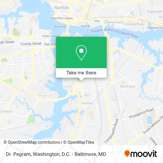 Dr. Pegram map