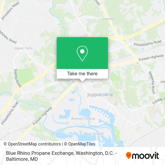 Blue Rhino Propane Exchange map
