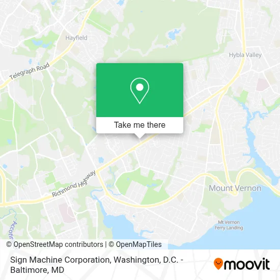 Sign Machine Corporation map