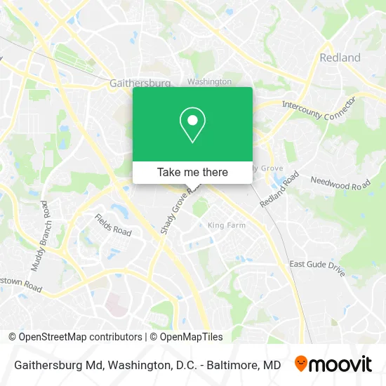 Gaithersburg Md map