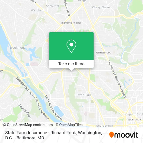 State Farm Insurance - Richard Frick map