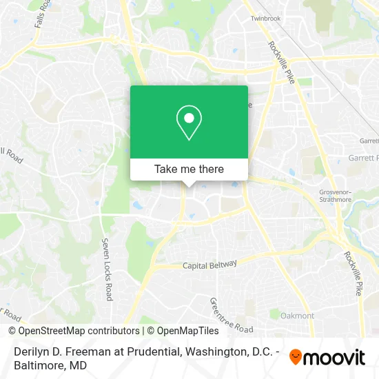 Derilyn D. Freeman at Prudential map