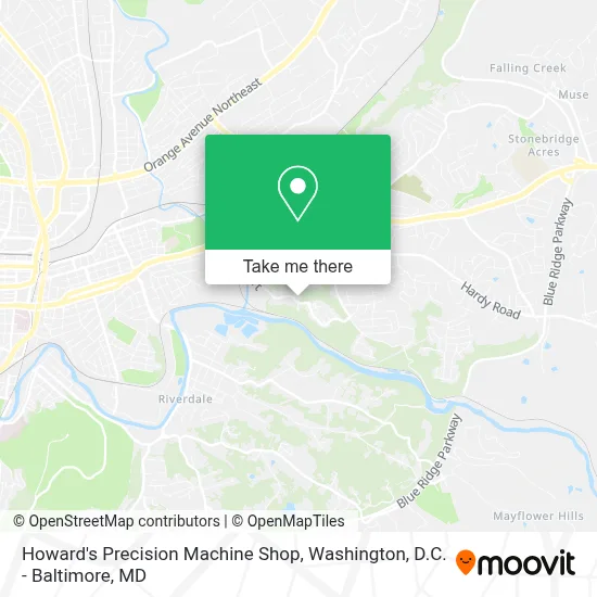 Howard's Precision Machine Shop map