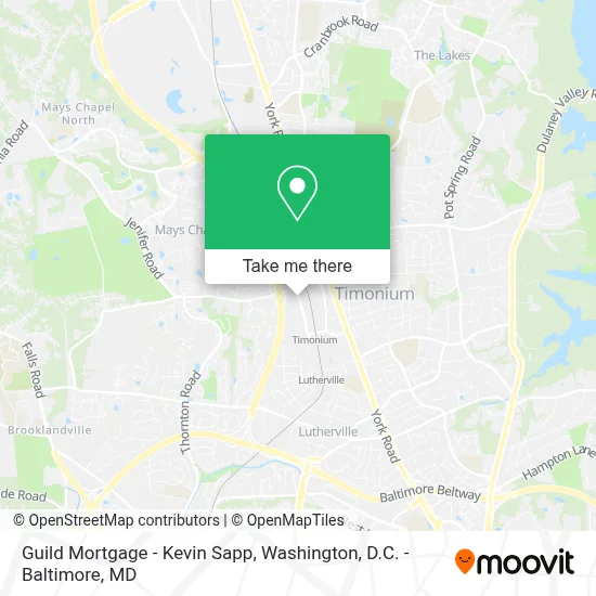 Guild Mortgage - Kevin Sapp map