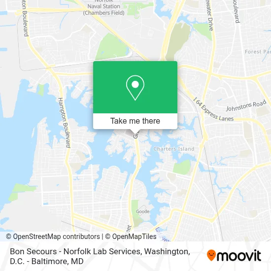 Bon Secours - Norfolk Lab Services map