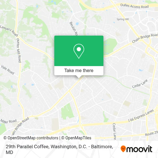 29th Parallel Coffee map