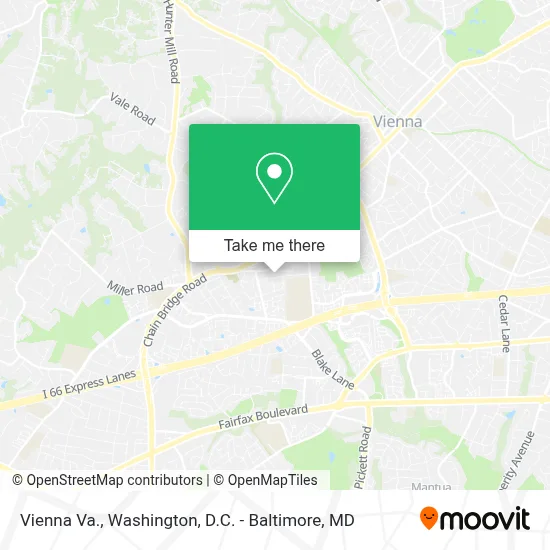 Vienna Va. map