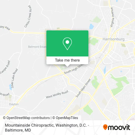 Mountainside Chiropractic map