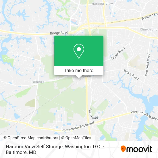 Harbour View Self Storage map