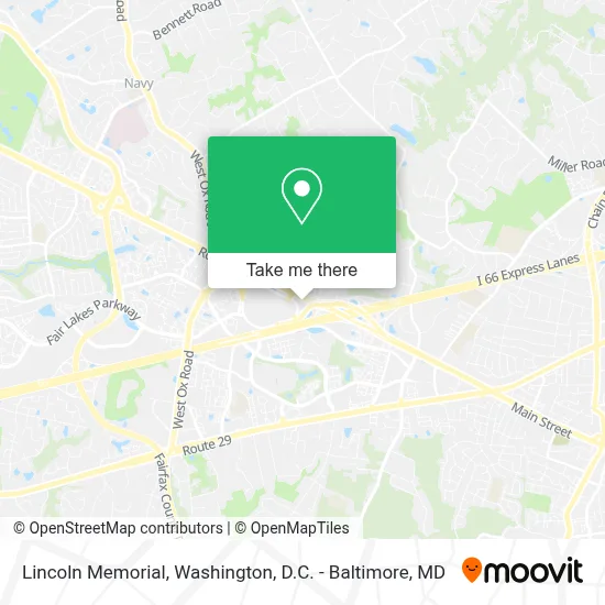 Lincoln Memorial map