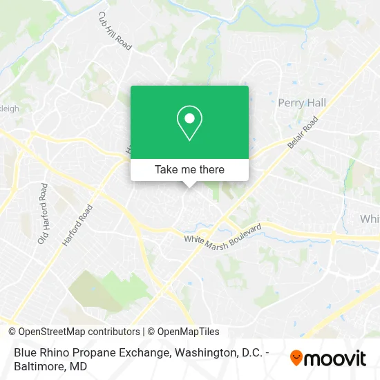 Blue Rhino Propane Exchange map