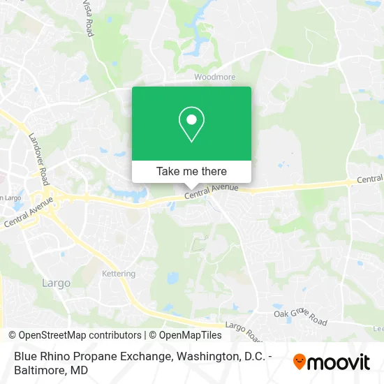 Blue Rhino Propane Exchange map