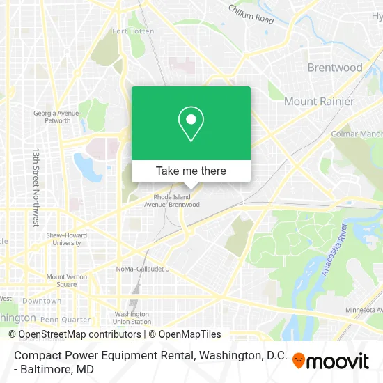Compact Power Equipment Rental map