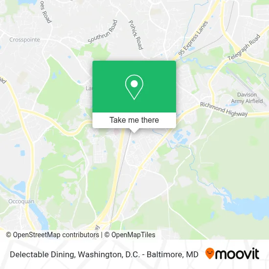 Delectable Dining map