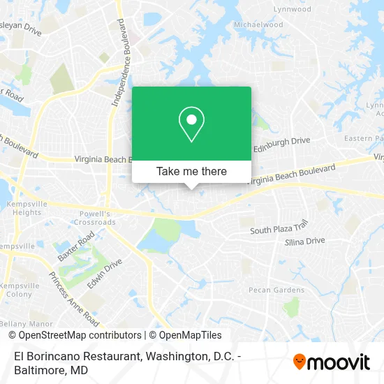 El Borincano Restaurant map