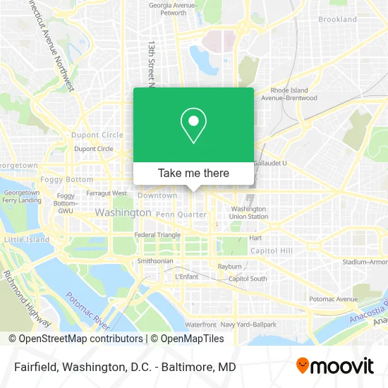 Fairfield map