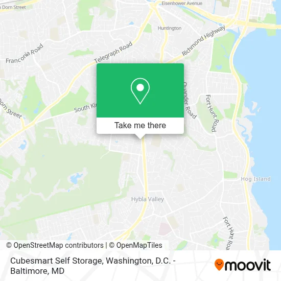 Cubesmart Self Storage map