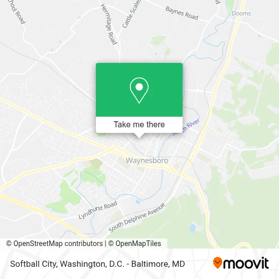Softball City map