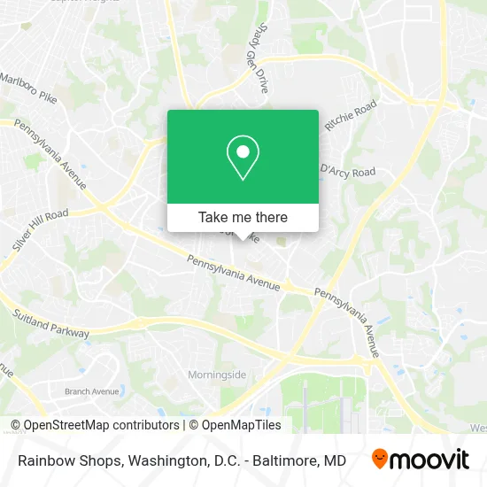 Rainbow Shops map
