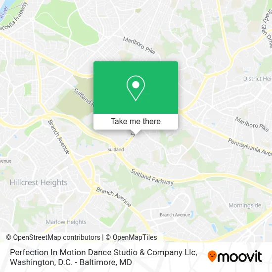 Perfection In Motion Dance Studio & Company Llc map