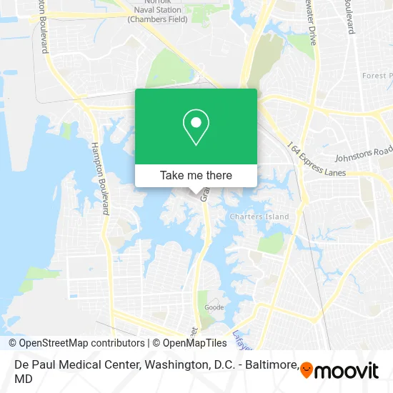 De Paul Medical Center map