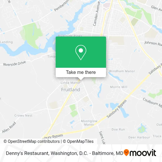Denny's Restaurant map