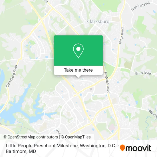 Little People Preschool Milestone map