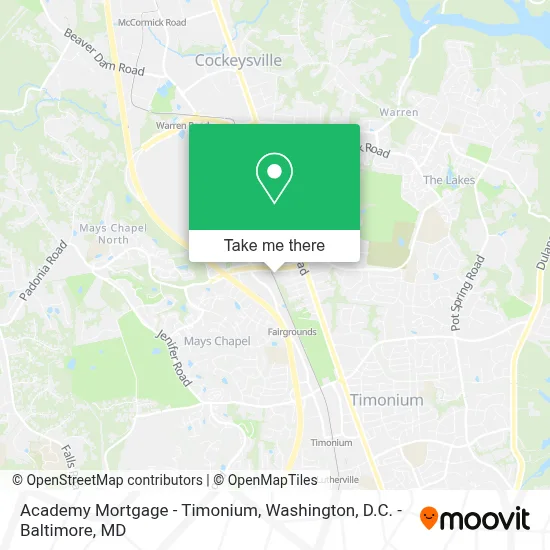 Academy Mortgage - Timonium map