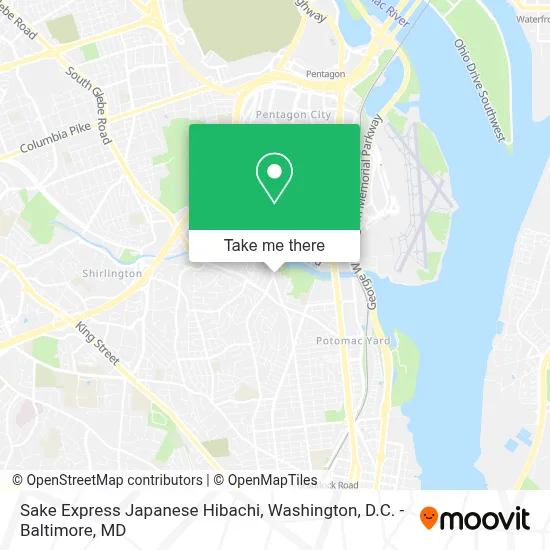 Sake Express Japanese Hibachi map