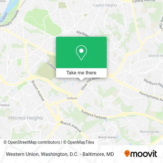 Western Union map