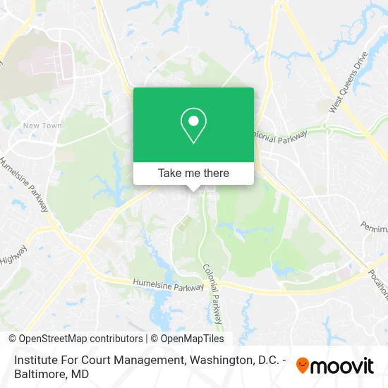 Institute For Court Management map
