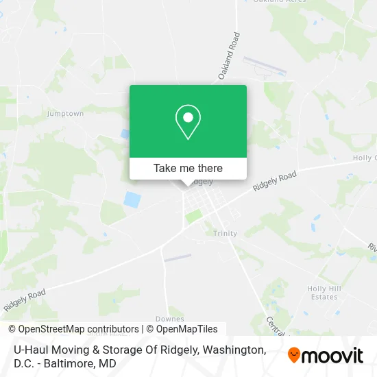 U-Haul Moving & Storage Of Ridgely map