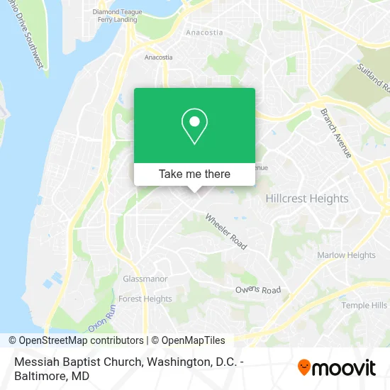 Messiah Baptist Church map