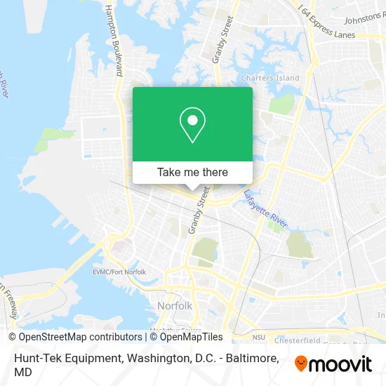 Hunt-Tek Equipment map