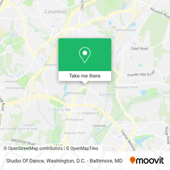 Studio Of Dance map