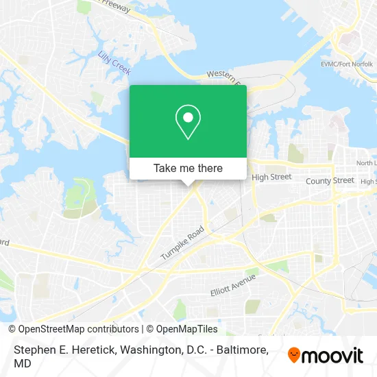 Stephen E. Heretick map